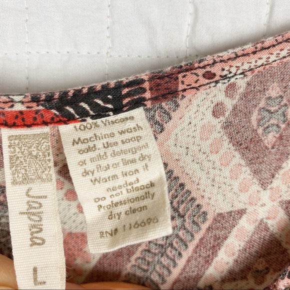 Japna Aztec Print Drop Waist Dress / Cover-Up L - Picture 8 of 8